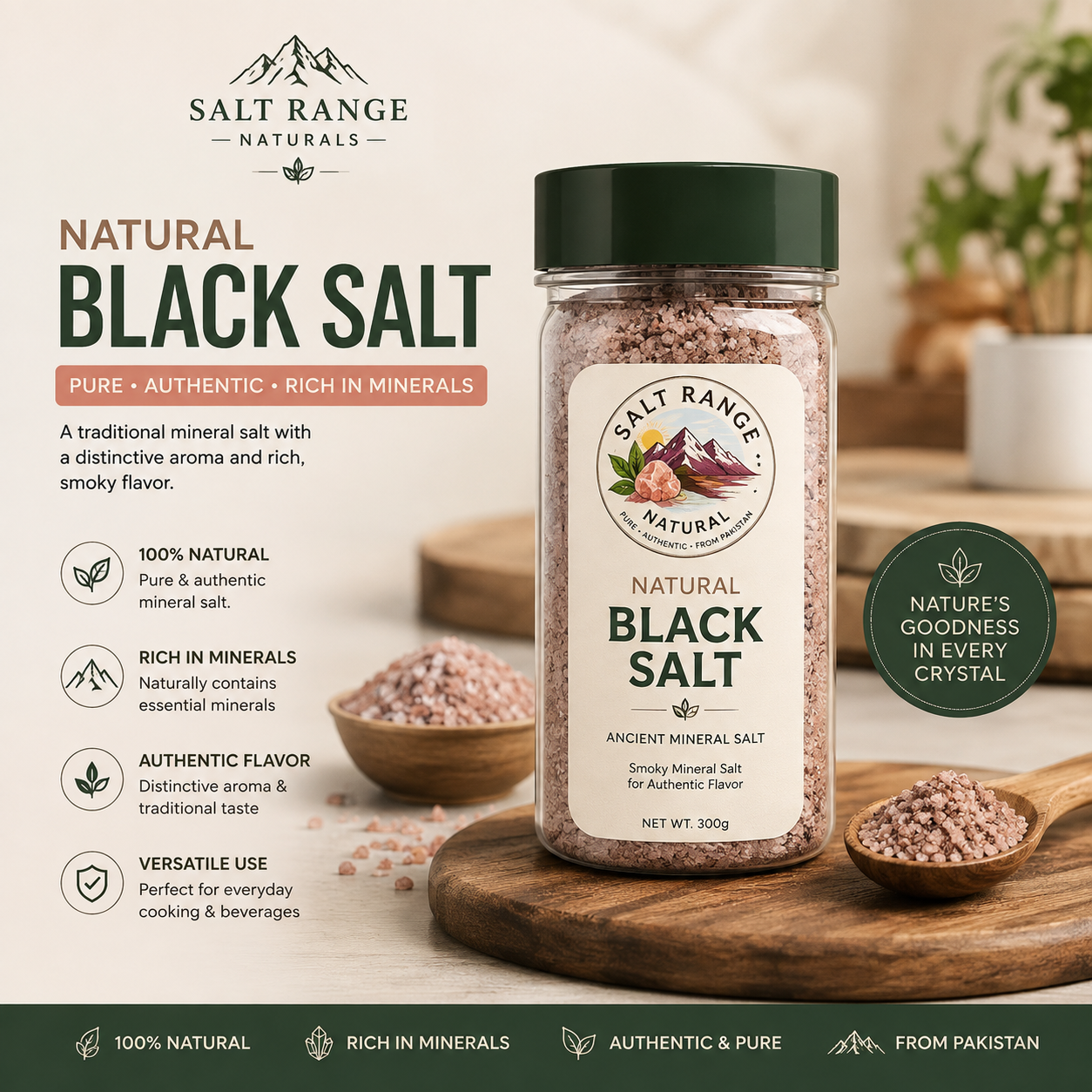 Natural Himalayan Black Salt | Kala Namak | Salt Range Natural
