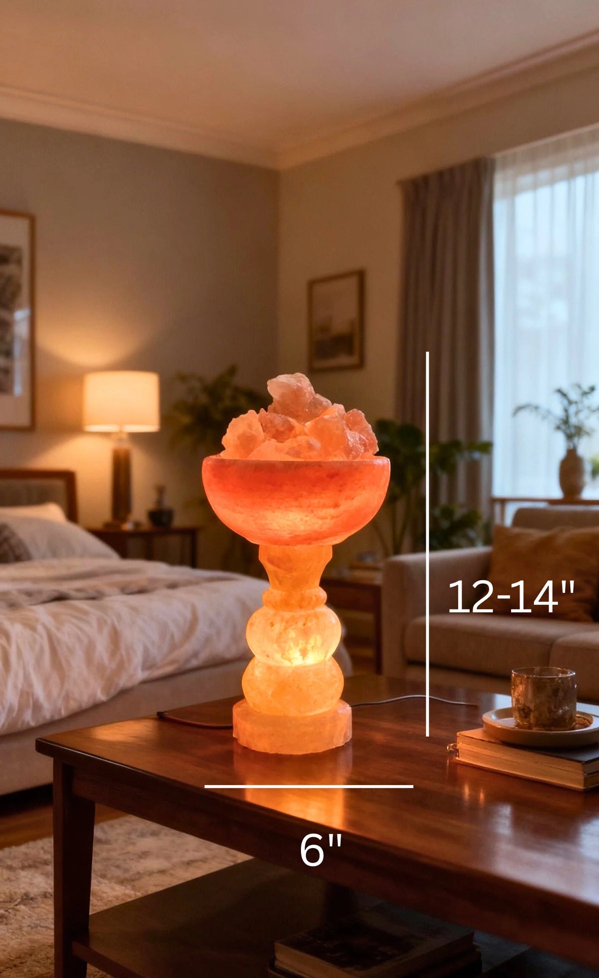 Premium Fire Bowl Himalayan Pink Salt Lamp
