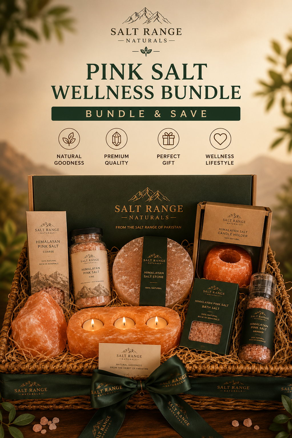 Himalayan Pink Salt Wellness Bundle | Natural Salt Gift Set