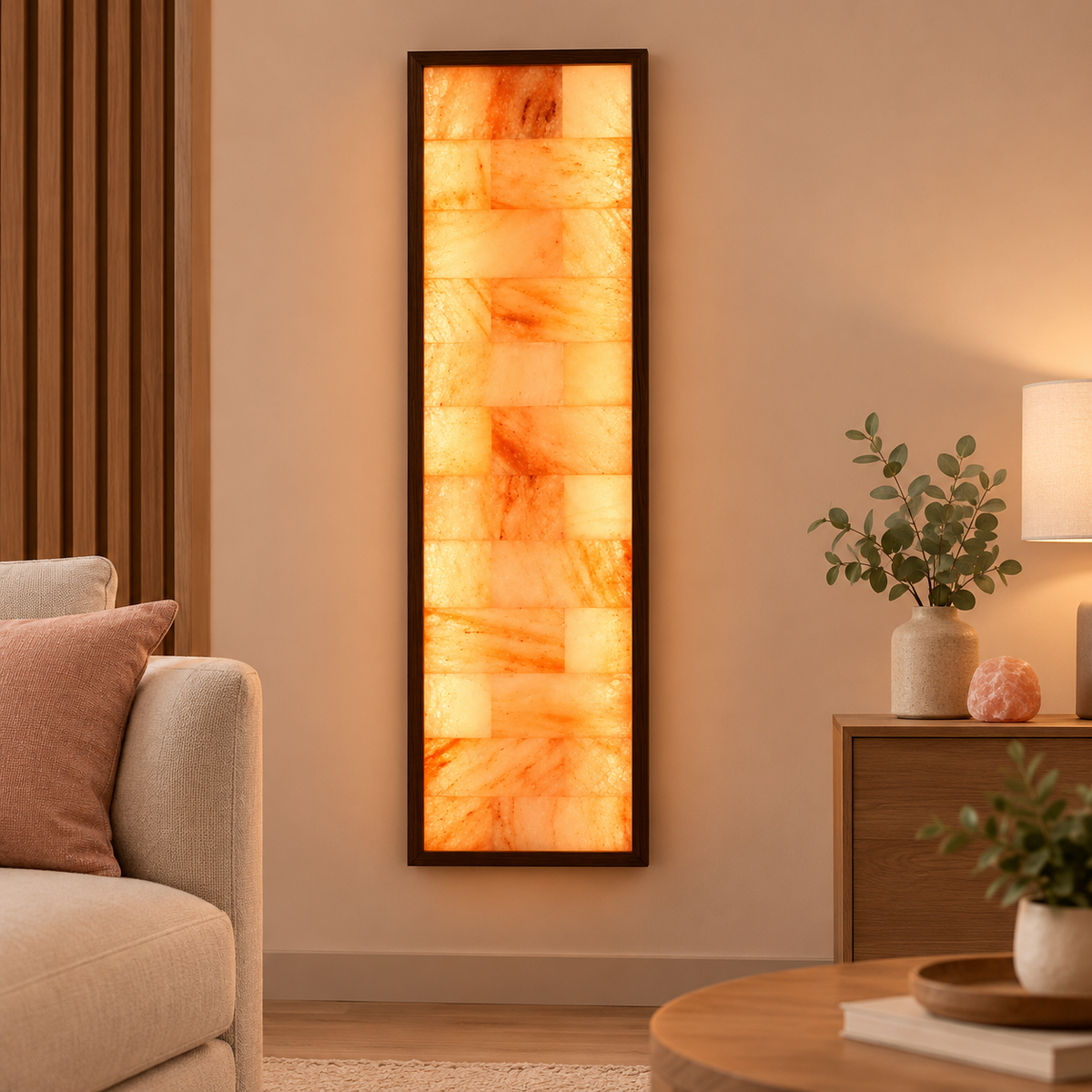 Himalayan Pink Salt Tile Frame – Vertical Glow