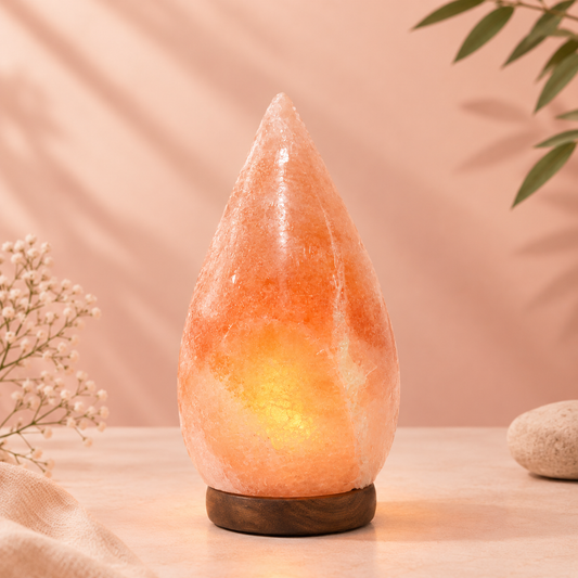 Himalayan Pink Salt Teardrop Glow Lamp