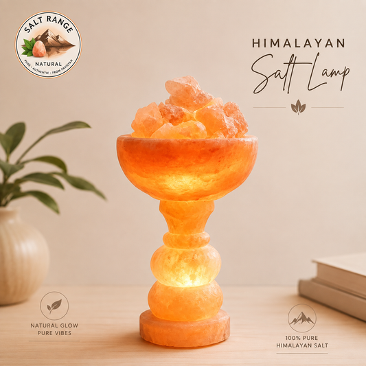 Premium Fire Bowl Himalayan Pink Salt Lamp