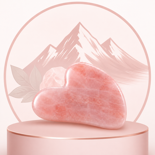 Himalayan Pink Salt Gua Sha | Natural Facial Massage & Beauty Tool