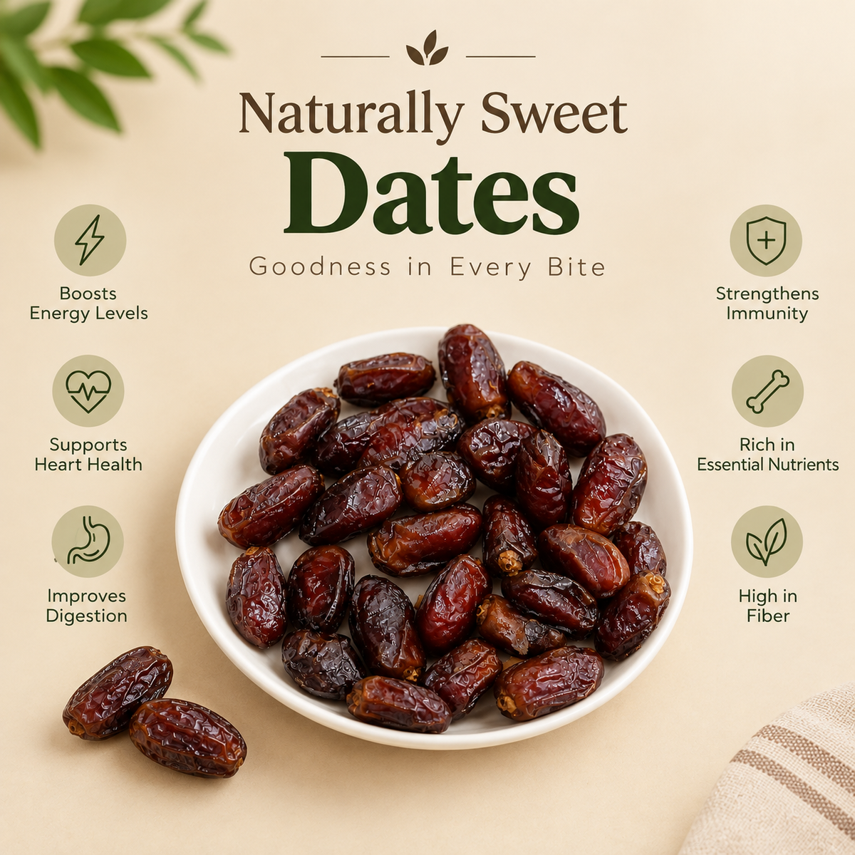 Premium Natural Dates – 1kg | 500g | 1.5kg | 2kg